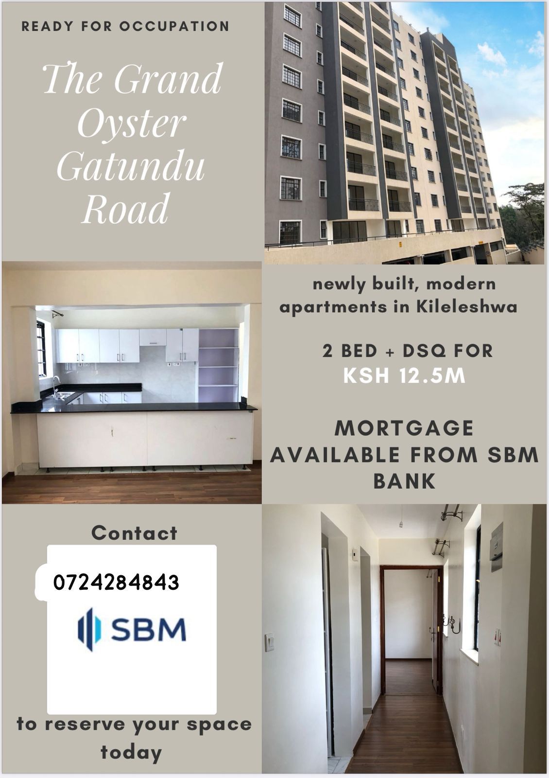 Grand oyster poster Grand Oyster Apartment Located along Gatundu Road